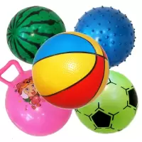 皮球儿童幼儿充气玩具球玩具手抓球宝宝球类小篮球小足球幼儿园