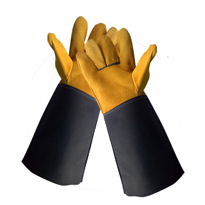 二层牛皮长款电焊手套隔热焊接劳保防护工作焊工手套