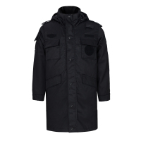TM010 冬季斜纹加长保安大衣源头工厂 面料款式可定制 S-5XL 套
