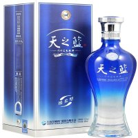 洋河蓝色经典 天之蓝绵柔型52度白酒 480ml/瓶