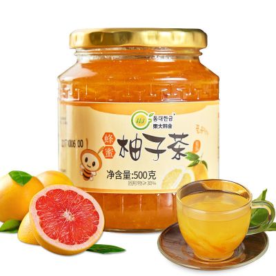 东大韩金蜂蜜柚子茶柠檬茶500g瓶泡水喝的韩式饮品水果茶1000g 柚子茶500g