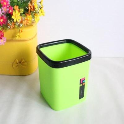 塑料小号桌面垃圾桶迷你创意不带盖家用厨房客厅卧室 桌拉圾筒 小号绿色