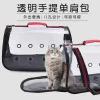 熊家宠物用品亚马逊新款透明猫咪外出包 宠物包外出便携包 宠物单 小号（适合4斤内宠物）