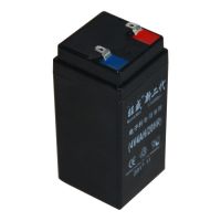 铅酸充蓄电池电瓶4V4.0AH(20HR) 电子秤电瓶台称玩具车专用 黑色秤P