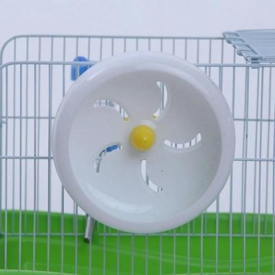 仓鼠跑轮大号滚轮金丝熊跑轮静音转轮跑球滚球玩具用品 11cm跑轮(白色) 送营养包