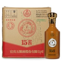 宜宾五粮液股份出品 15酱30版53度375ml*6瓶酱香型高度白酒整箱装