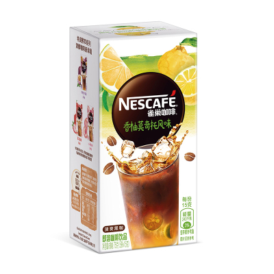 雀巢咖啡特调果萃系列香柚莫奇托风味即溶咖啡饮品