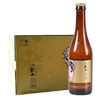 雪花玻瓶*脸谱418ml*12瓶/件