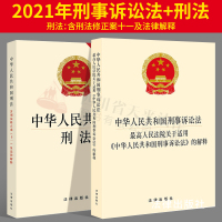 2021新版刑事诉讼法解释最高人民法院关于适用的解释+中华人民共和国刑法含修正案十一 2021新版刑法法条刑法典法律法规