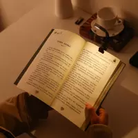 kindle阅读夜读电子书夜间宿舍读书书签可充电迷你便携折叠灯神器 可充电三色无级调光(双底座)
