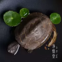 紫砂茶宠可伸缩长寿乌龟摇头龟摆件创意茶道精品茶玩雕塑