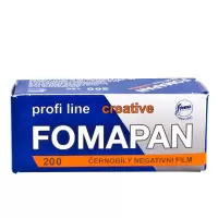 黑白胶卷fomapan100.200.400捷克福马120胶片菲林暗盒复古胶卷 单卷200度