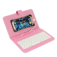 手机游戏键盘鼠标华为手机壳小米吃鸡OPPO手机王者保护套vivo皮套 普通版(粉色)无鼠标/只可以打字 普通安卓接口(梯