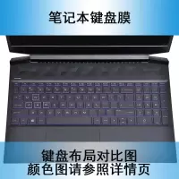 HP惠普光影精灵4 5 6Max键盘膜3星14 15笔记本电脑保护膜套贴垫寸 硅胶透明 光影精灵6-点图放大对比键盘