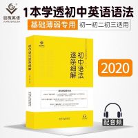 初中英语语法逐条细解英语语法大全初中总复习资料配音频全国通用