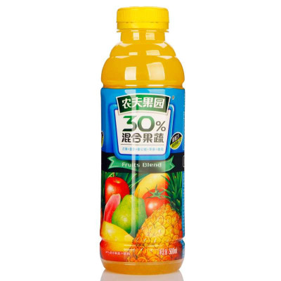 农夫果园30%混合果汁饮料芒果菠萝番茄味500ml