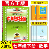 中学教材全解七年级下数学 2021人教版七年级下册数学书配套教材解读 初一下册数学教辅导书 初中全解数学七下 教材完全解