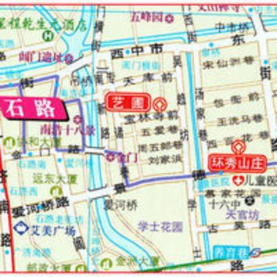 2021新版苏州地图苏州CITY城市地图旅游出行自驾游防水耐折 2021新版苏州地图苏州CITY城市地图旅游出行自驾游防