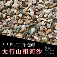 天然河沙粗砂多肉铺面石拌土种植河砂养花水族鱼缸底砂铺面石造景 5-9mm粗河沙(5.5斤)