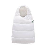 秋冬季抱被宝宝防踢睡袋两用新生儿用品包被加厚外出防风抱毯 包被白色 M 80CM