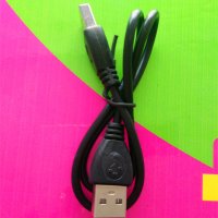 笔记本散热器小风扇充电线usb连接线车载双头USB数据线电源线公对 数据线1条