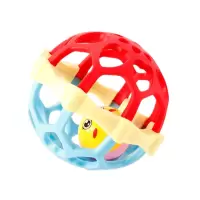 婴儿玩具小宝宝0-1岁摇铃 新生幼儿可水煮卡通动物牙胶铃益智玩具 E3 可水煮彩球1个