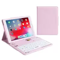 2020ipad air3蓝牙键盘保护套10.2苹果pro10.5皮套2018ipad9.7壳 [荔枝纹+贴纸]粉色 I