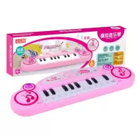 儿童早教无脚架电子琴模拟转换12键音乐琴宝宝益智音乐玩具 无脚架电子琴 粉色