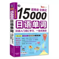 正版|15000日语单词 分类记日语入门词汇 初级自学基础日本语单词书籍 旅游日语词汇教材实用例句 日文发音 初学入门