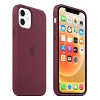 苹果12pro max iPhone12手机壳MINI动画弹窗液态硅胶全包手机壳 【梅子色*带弹窗】支持Magsafe