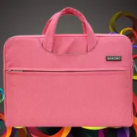 电脑包笔记本包手提包超薄内胆包适用苹果联想戴尔惠普等13寸14寸 炫彩粉色 11寸