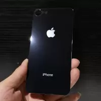 iphone8钢化膜 苹果x钢化后膜 全屏钢化膜7贴膜8plus后盖保护玻璃 苹果7/8 4.7寸-黑色 全屏钢化后膜