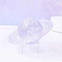立体水晶拼图天鹅星月模型3d塑料透明拼装成年减压手工女生diy 透明色星球