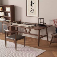 客厅大长书桌书法桌家用桌子书房简易中式书画桌工作台餐书桌一体
