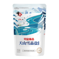 中盐牌无碘天山雪晶盐200g