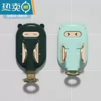 敬平电动牙刷架壁挂式置物架免打孔牙刷杯重力挂架儿童牙具卫生间支架 情侣款:清新绿+轻奢绿浴室置物架