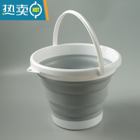 敬平空调水接水桶室内塑料排放冷凝水管茶桶废水桶加厚大号手提排水桶 5L灰色(升)