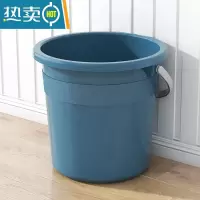 敬平特大号水桶家用学生宿舍储水桶手提洗衣服塑料泡脚桶户外垃圾桶子 28L单桶(藏青色)