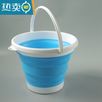 敬平空调水接水桶室内塑料排放冷凝水管茶桶废水桶加厚大号手提排水桶 10L蓝色(升)