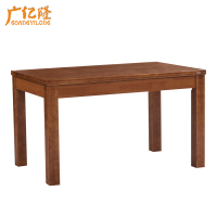 广亿隆实木餐桌条形饭桌食堂餐桌