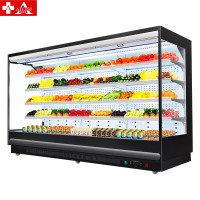 埃利斯超市风幕柜水果蔬菜冷藏保鲜柜商用风冷麻辣烫串串蔬菜酸奶饮料展示柜2.5风冷循环(一体机/分体机) 颜色款式均可定制