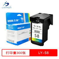 兰韵 彩色墨盒 LY-58 适用佳能E488/E4280/E478/E468/E418
