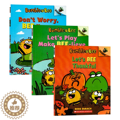 [醉染正版]大黄蜂和蜜蜂3册合售 英文原版 Bumble and Bee3-6岁儿童文学英语读本学乐大树姐妹篇橡树系列幼