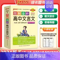 高中文言文 图解全析 高中通用 [正版]2024版PASS图解全析高中生文言文全析完全解读2023版图解速记必背古诗文英