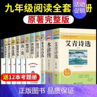 [送考点]九年级必读名著12册 [正版]全套36册 初中必读必看三十六本名著 朝花夕拾鲁迅原著西游记初中课外阅读书籍七八