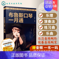 [正版]布鲁斯口琴一月通 赠音频 张晓松蓝调口琴创始人 口琴演奏技巧基础入门教程 口琴基础乐理演奏教学口琴练习曲乐曲学