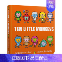 [正版]英文原版 Ten Little Monkeys 十只小猴子 纸板书 英文版 进口英语原版书籍儿童图书