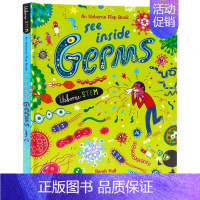 [正版]Usborne看里面系列揭秘细菌See Inside Germs 精装纸板翻翻书 儿童英语启蒙科普立体翻翻书 s