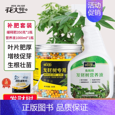 [推荐款]发财树缓释肥+营养液 [正版]发财树肥料肥缓释营养肥花肥盆栽家用通用型氮磷钾绿植幸福树