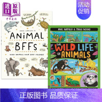 [正版] 动物大百科英文原版儿童科普绘本2册套装 动物的生活The Wild Life Of Animals 动物也